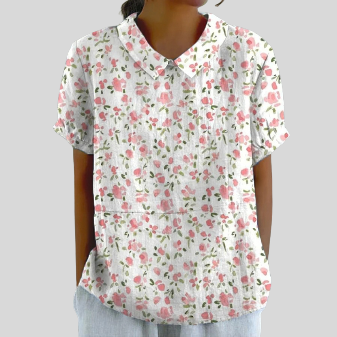 Blumiges elegantes Oberteil