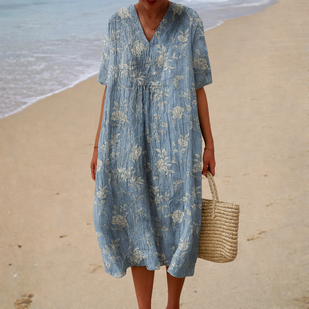 Flatterndes Sommerkleid mit Druck
