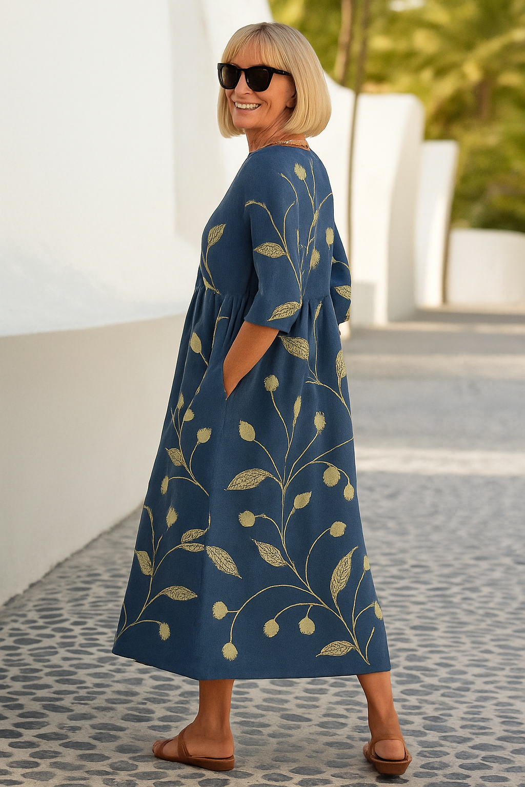 Midi-Relax-Kleid Luna