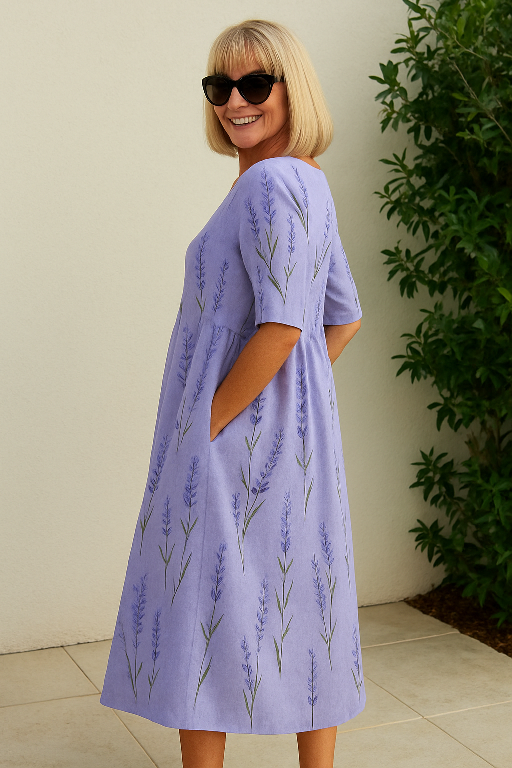 Midi-Relax-Kleid Luna