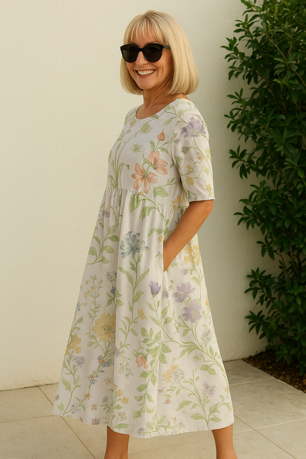Midi-Relax-Kleid Luna