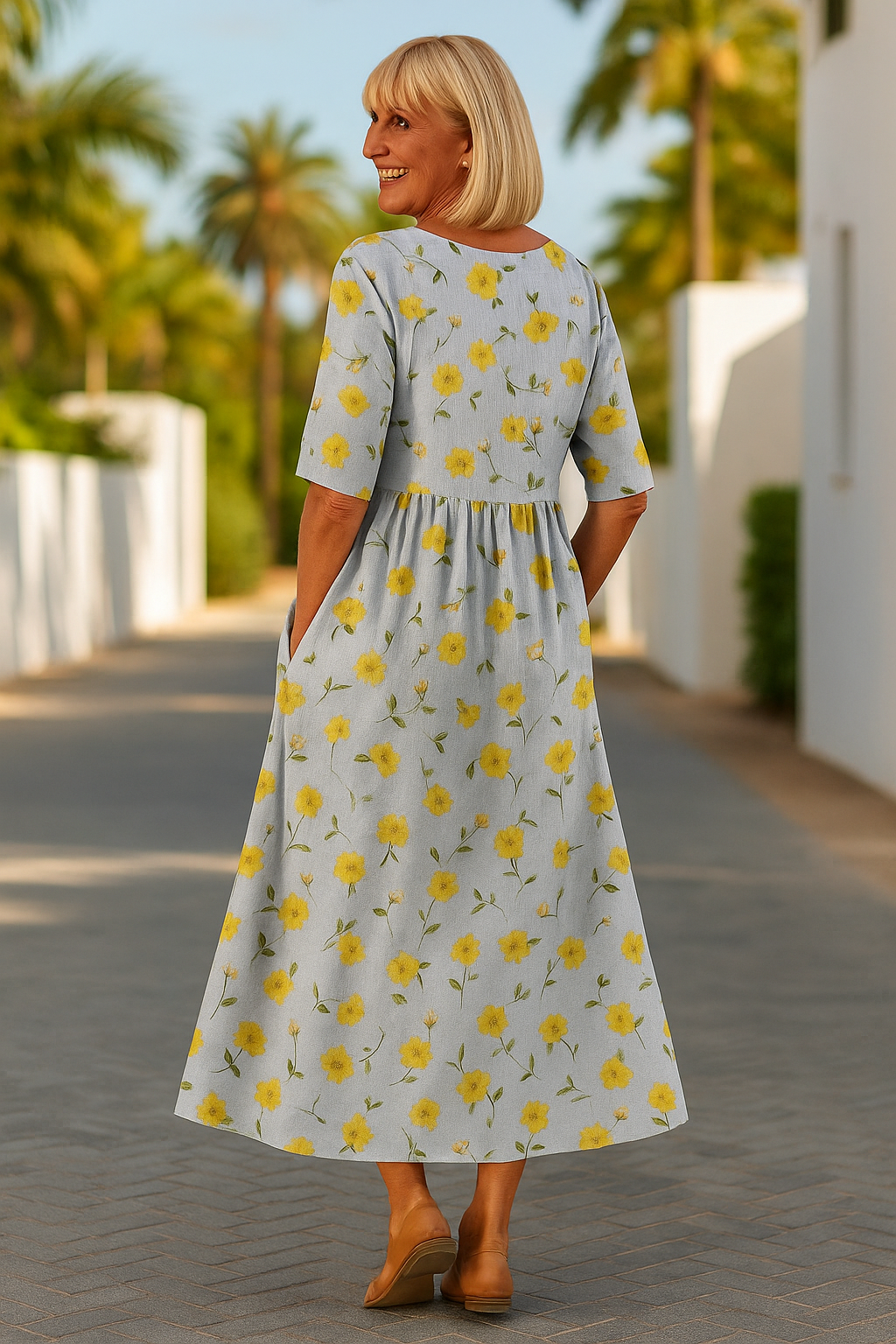 Midi-Relax-Kleid Luna